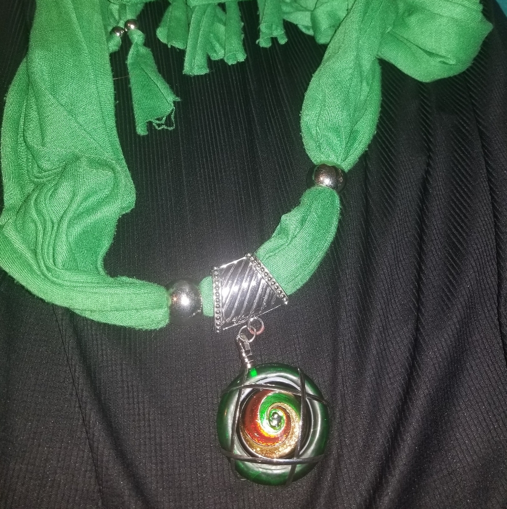 Scarf necklaces